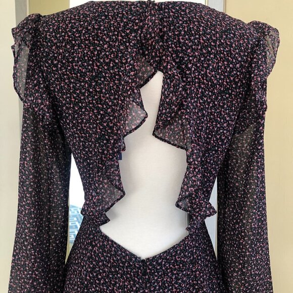 NWT Rebecca Minkoff Cosette Floral Cutout Mini Dress Size 4 MSRP $198 - Picture 9 of 15